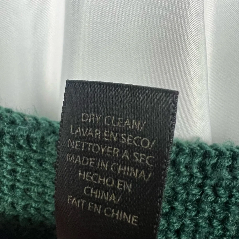 RACHEL ROY Green Blue Chunky Peplum Back Cardigan - Picture 12 of 13